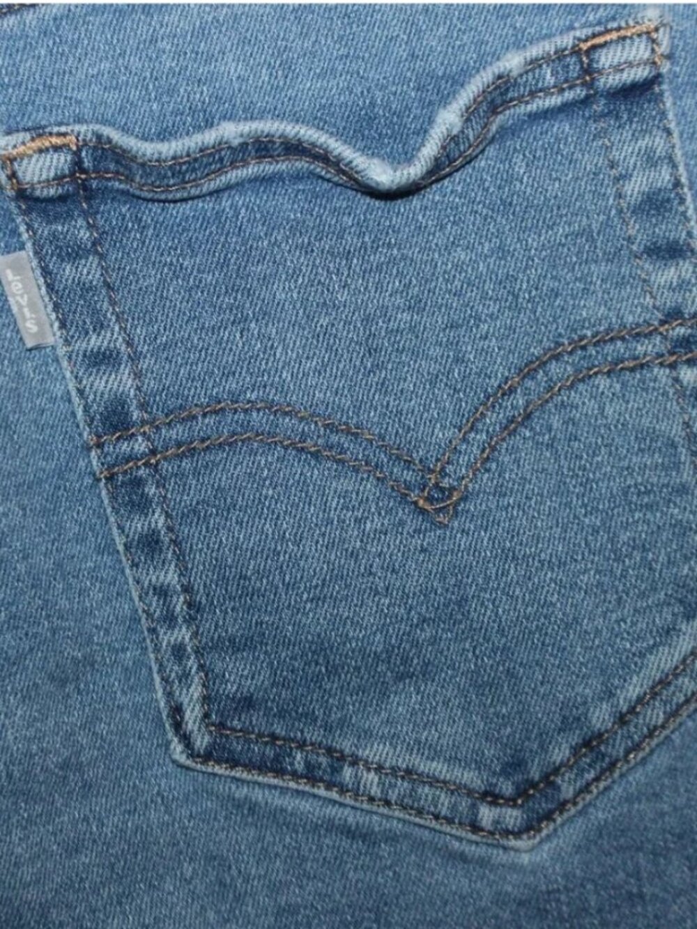 Levis SilverTab High Waisted Cropped Mom Jeans 29 Distressed Stretch Ankle - Picture 3 of 12
